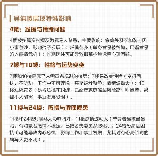 1978年属马的人住哪一层楼风水蕞好？