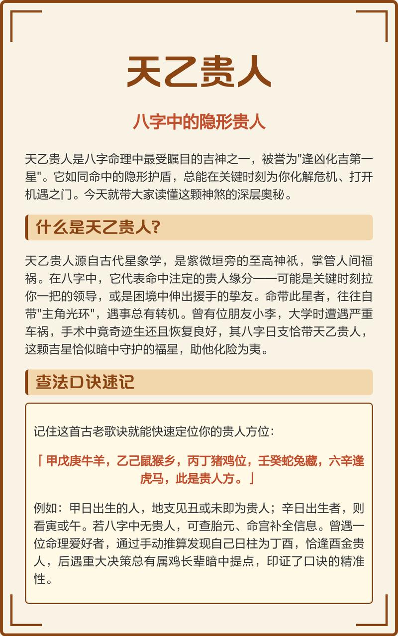 我的八字里有没有天乙贵人？如何查找？