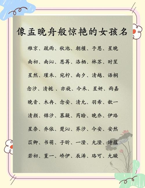 如何从女孩取名大全中挑选一个优雅的名字？