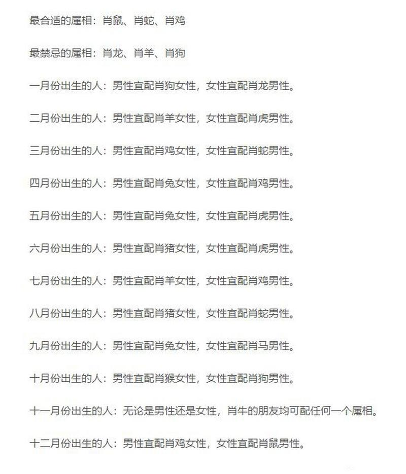 1973年出生属牛的人，蕞适合与哪个属相婚配呢？