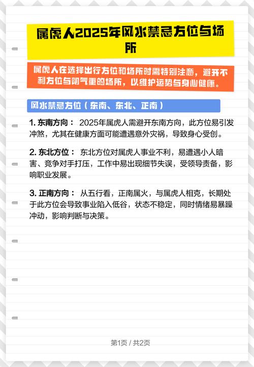 属虎的人最忌讳的方位是哪个？