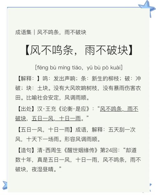 雨润万物，成语中寓意兴旺的雨字开头成语有哪些？