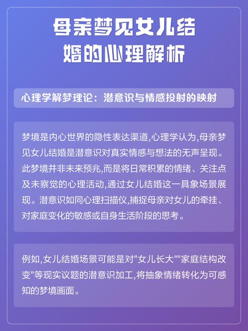 梦见女儿要结婚有什么特殊含义或预示吗？