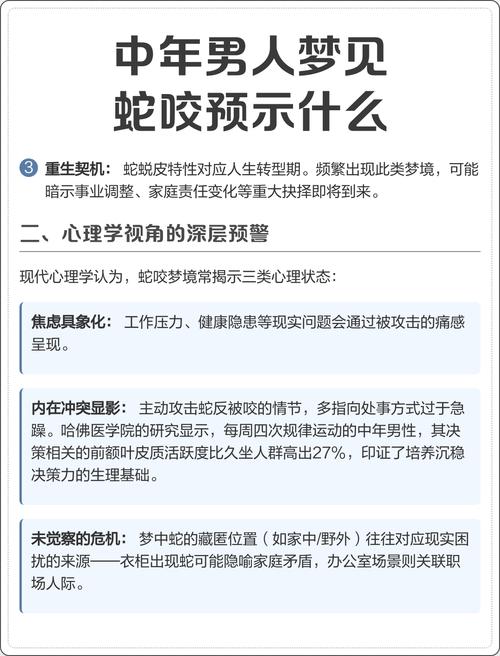 男人晚上Zuo梦梦见蛇咬妈妈，这预示着什么含义？