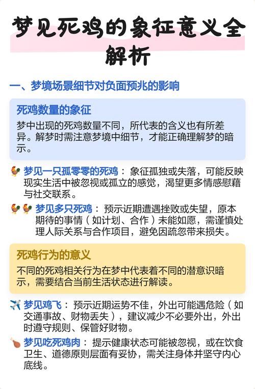 梦见死了好多鸡是什么征兆？预示着什么？