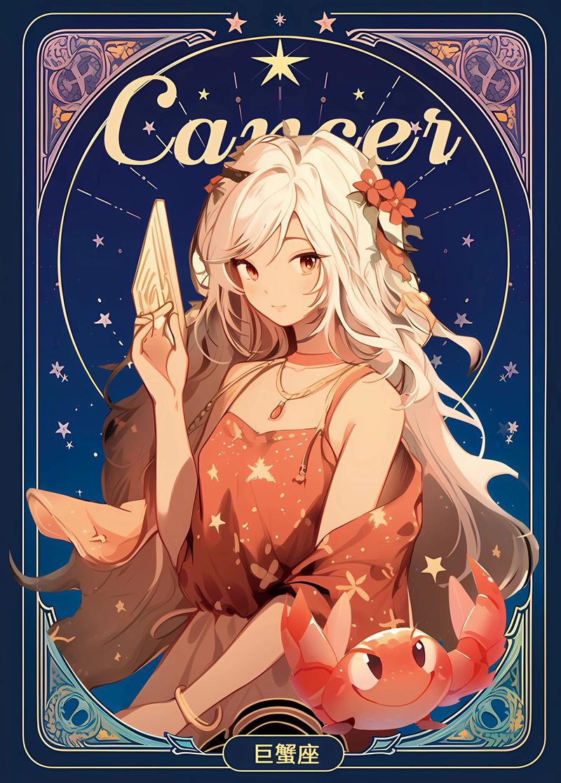 巨蟹座星空少女的梦幻浪漫唯美风格是如何呈现的？