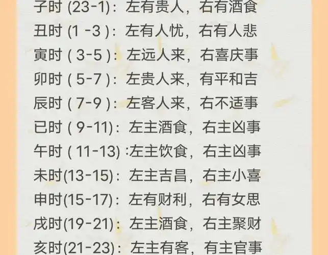 24小时眼跳吉凶对照表，女生眼跳预示什么？