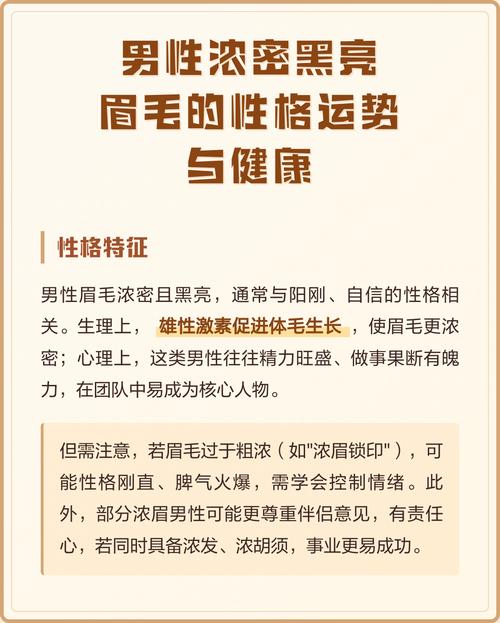 眉毛浓密或杂乱的男人运势会怎样？