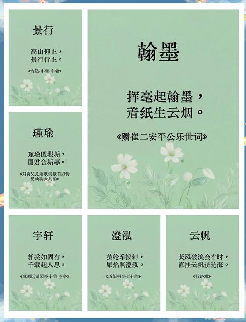 有哪些唐诗宋词中的潇洒飘逸男孩名字可以用来取名？