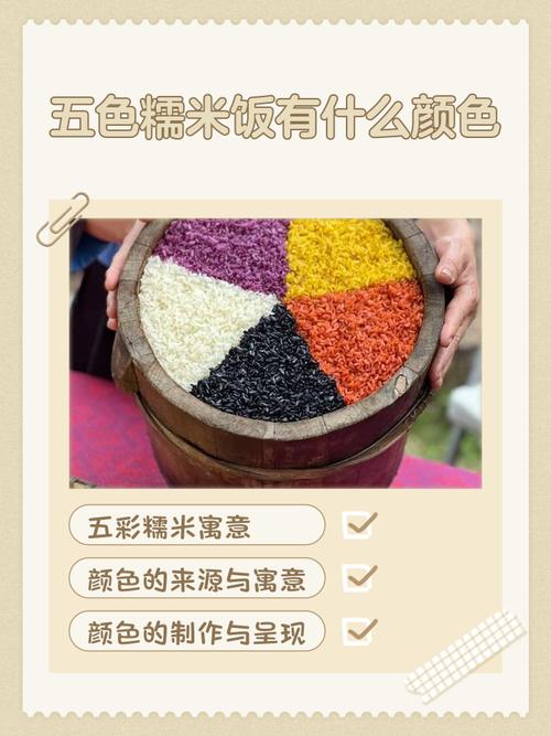 五色糯米饭的来历和寓意分别是什么那五种颜色分别代表什么含义？