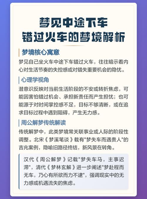 梦见错过火车回不了家是什么预兆？
