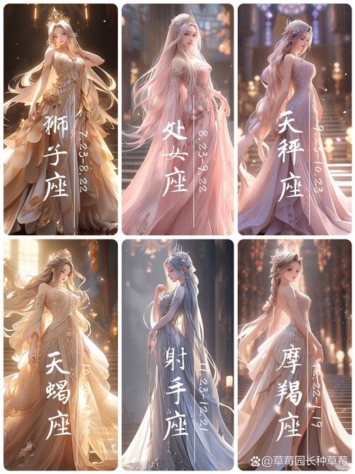 古代十二星座的头饰和衣服分别是什么样式的？