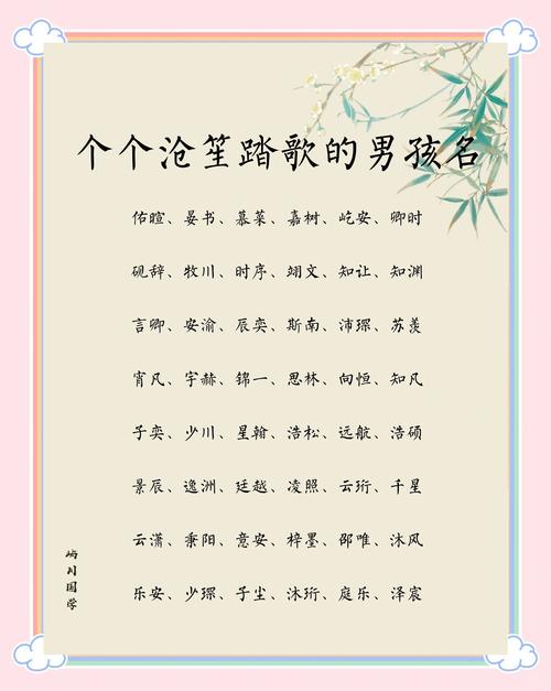 这位仙气古风男生名字叫什么？能否推荐一个充满古韵的三个字名字？