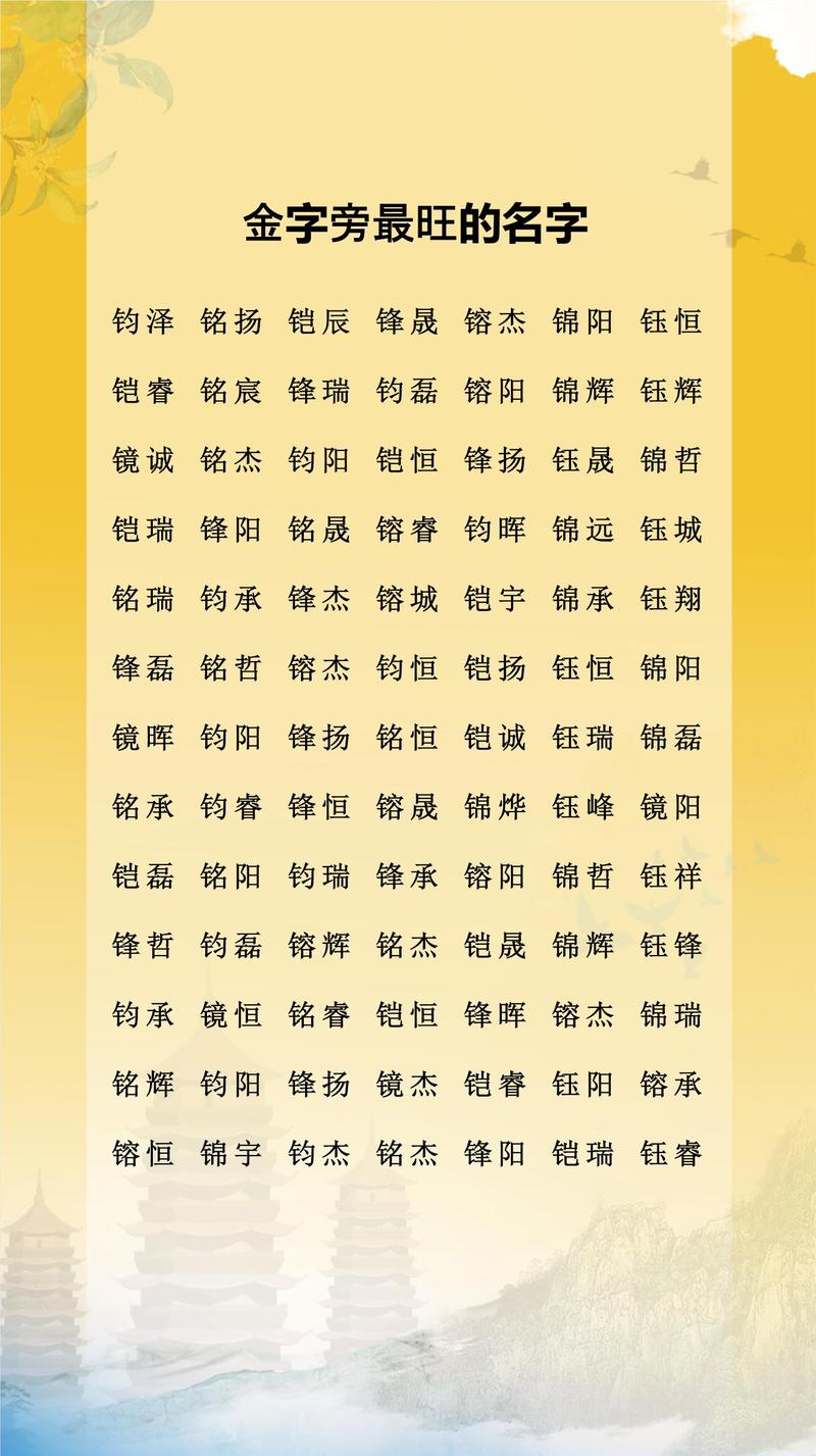 五行缺金男孩取什么名字最吉利？有没有什么寓意好的名字推荐？