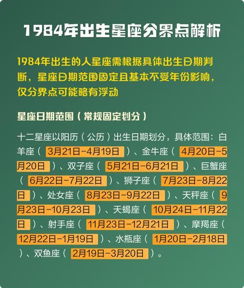 1984年1月出生的人属哪个星座？84年1月星座是什么？