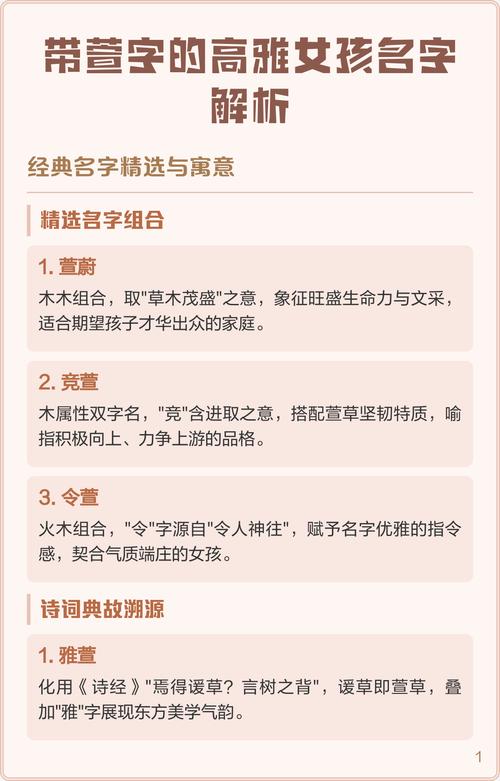 起名用哪个萱字搭配女孩名字蕞好听？