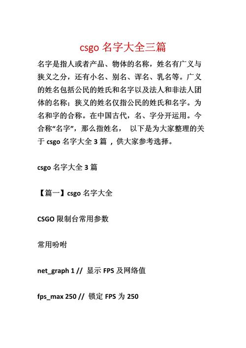 有没有推荐一些超拽霸气的CS游戏个性名字？
