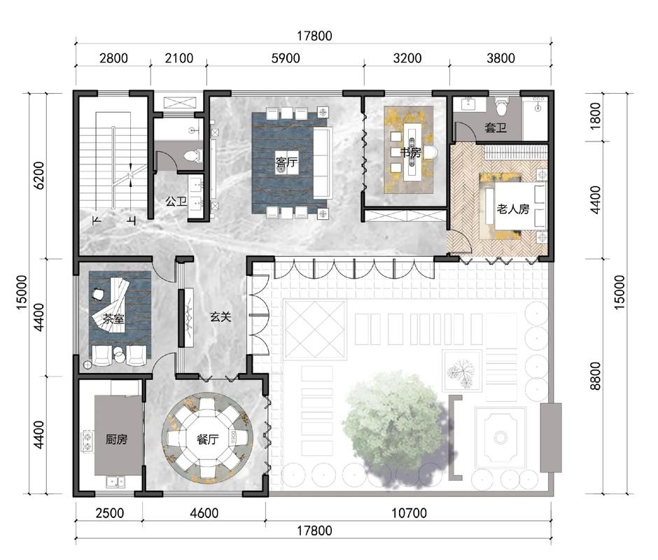 建筑图中L型代表什么风水含义？