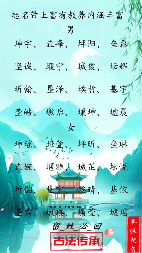 有没有好听的名字带土字的女孩名字推荐？