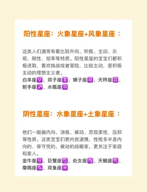 哪些星座属于极阴，即典型的阴性星座呢？