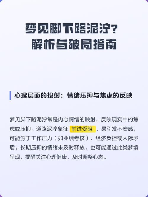 梦见走在泥泞道路上预示着什么含义？