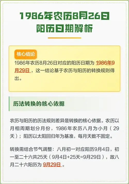 农历八月26日是哪一天？求农历8月26号具体日期。