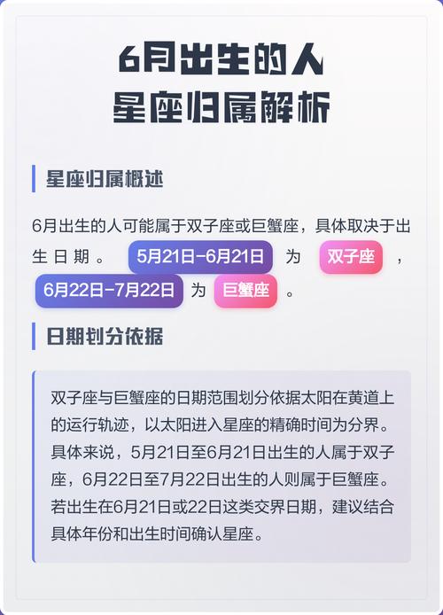 2017年6月6日出生的人是哪个星座？