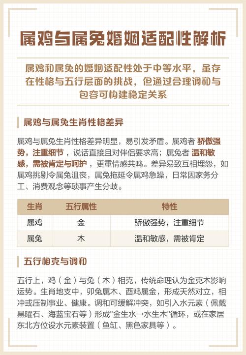 81年属鸡和87年属兔的婚配是否合适？