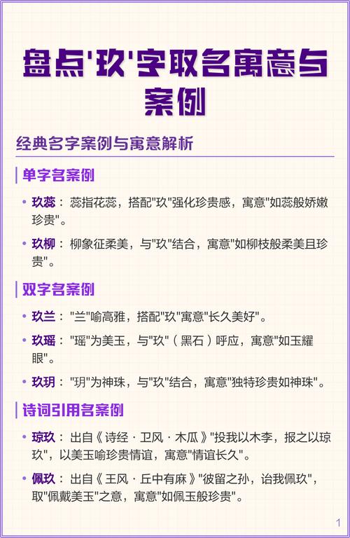 有哪些好听的女孩名字中带有玖字？