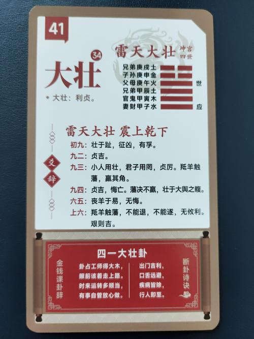 大壮卦作为六冲卦之一，其算命中含义是什么？