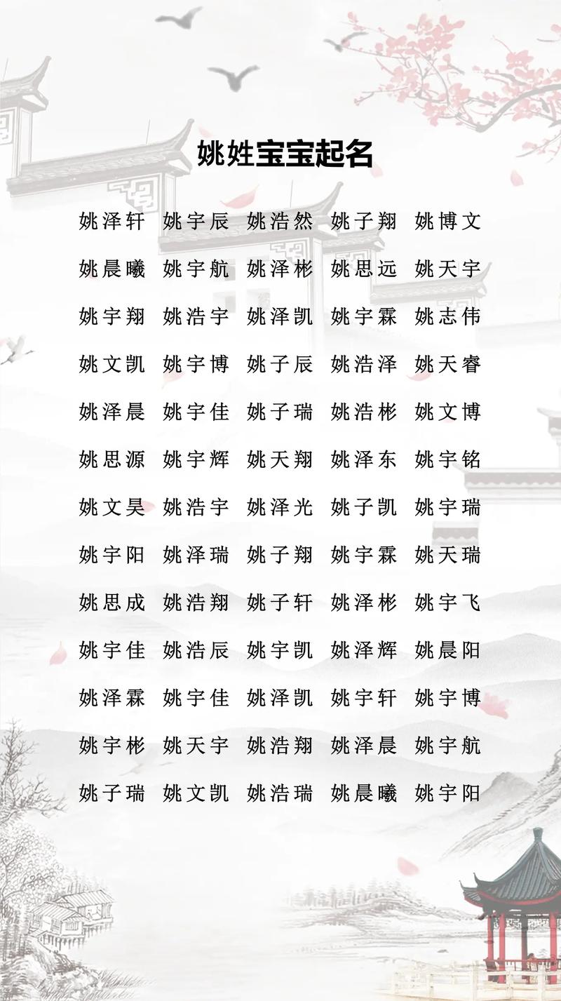 姚姓宝宝取什么好听的昵称呢？