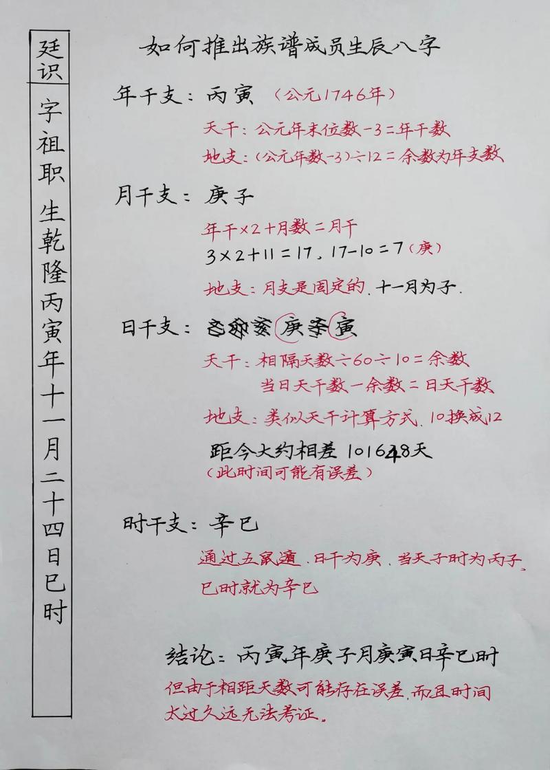 如何自己计算并得出个人的生辰八字？