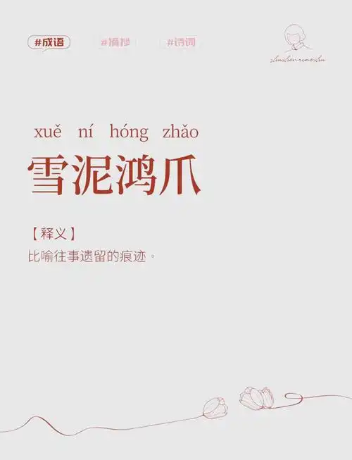 雪泥鸿爪是哪个生肖？鸿爪雪泥是什么意思？