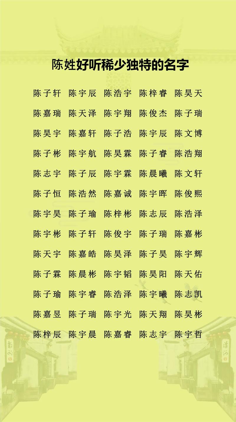 陈姓男孩名字以尧字，有没有什么好听的推荐？
