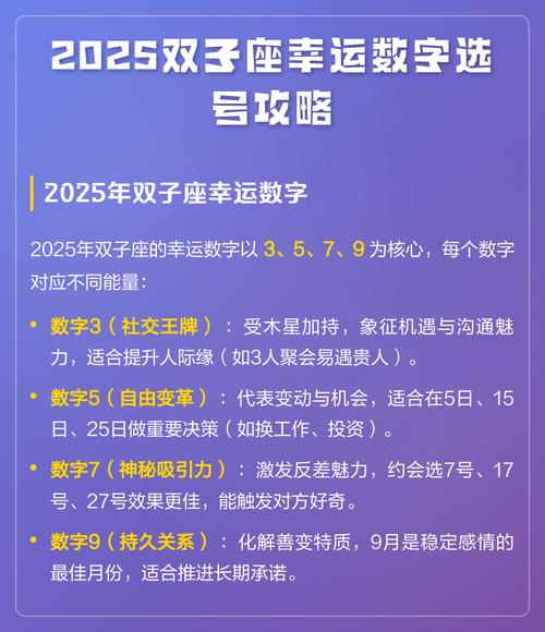 双子座幸运数字具体是几号呢？