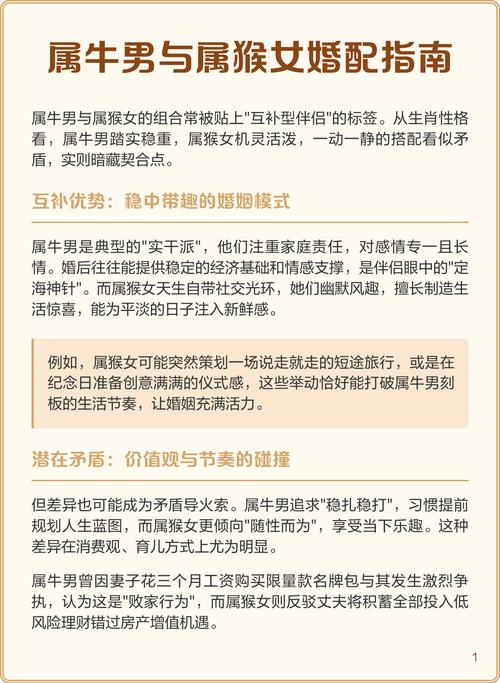 80年猴女和85年牛男配对合适吗？他们的性格和运势匹配吗？