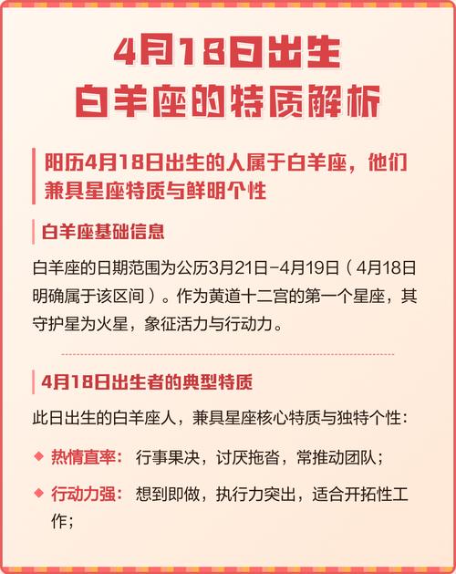 4月18日出生的男生属于什么星座？