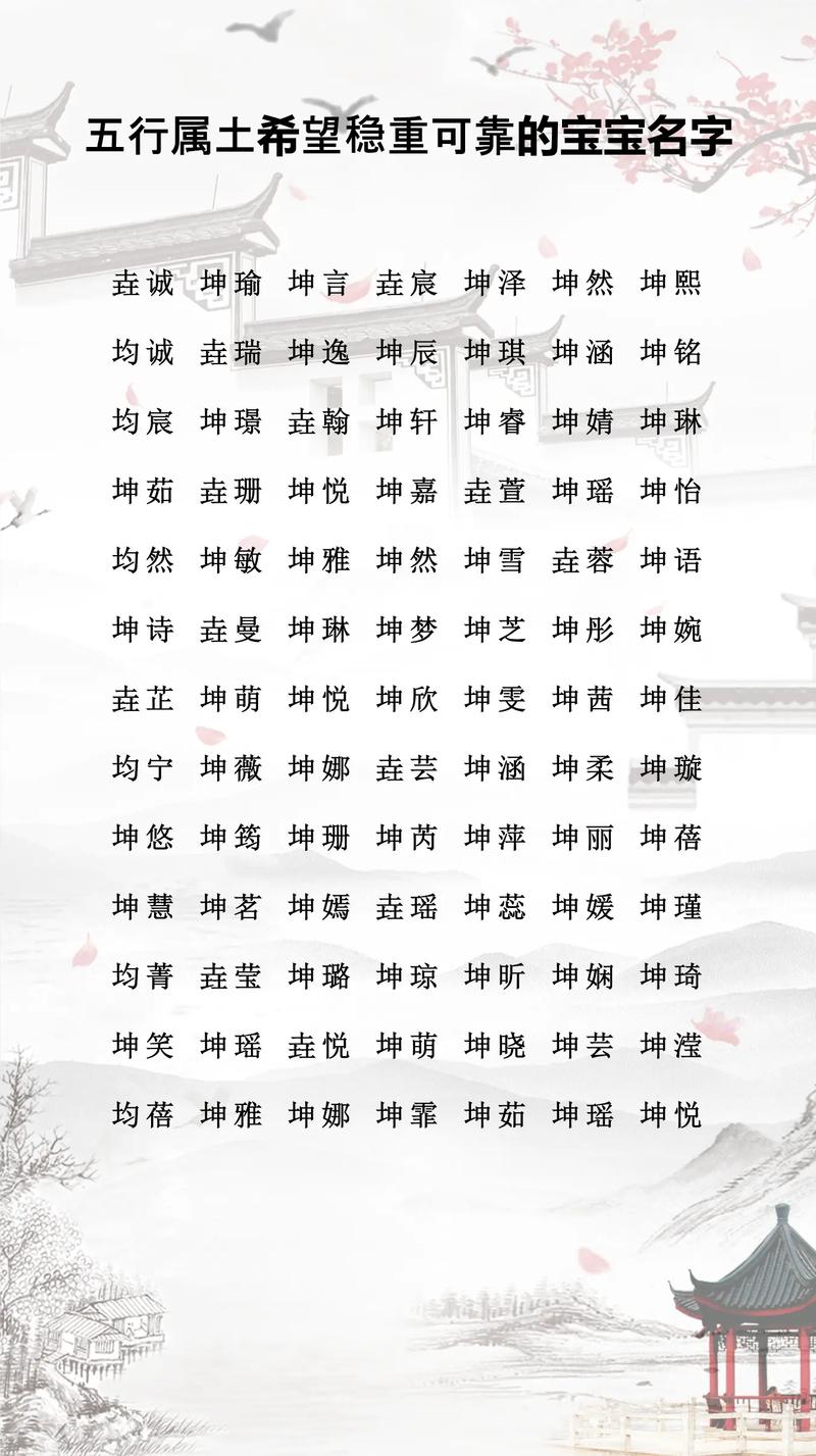 五行缺土的寓意男孩名字有哪些推荐？