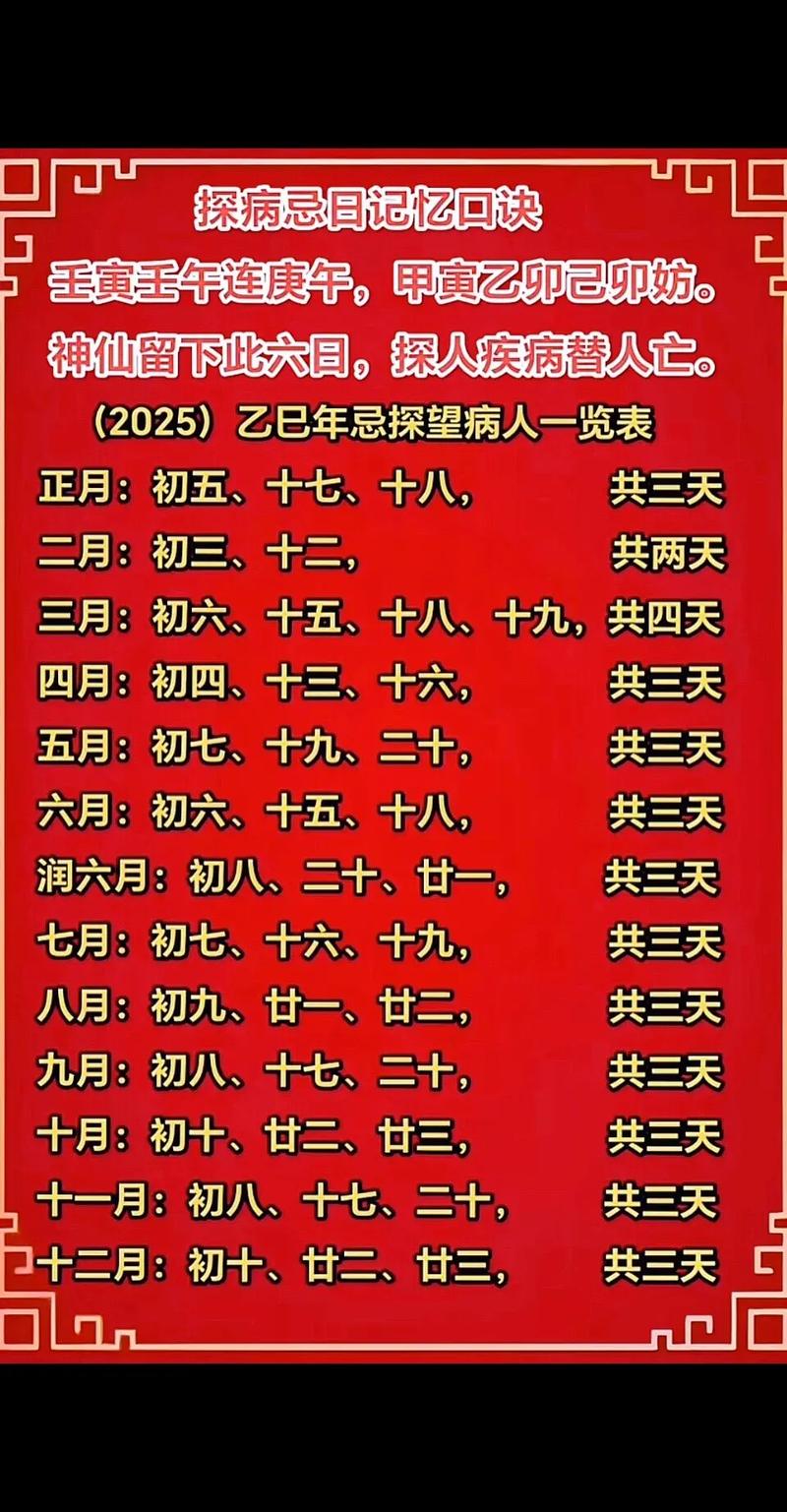 2026年1月探病吉日一览表，有哪些具体日期适合探望病人？