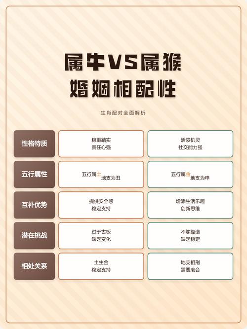 属牛的和属猴的相配吗？他们的性格和命运是否和谐？