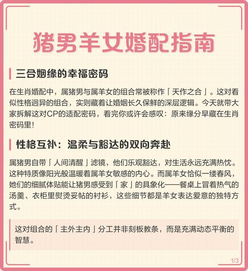 属猪女和属羊男结婚会怎样？婚姻运势如何？