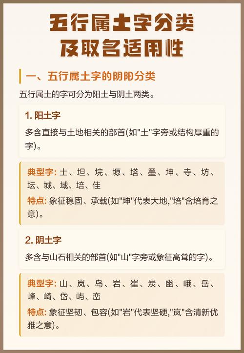五行属土的字有哪些，能否列举一些五行属土的汉字？