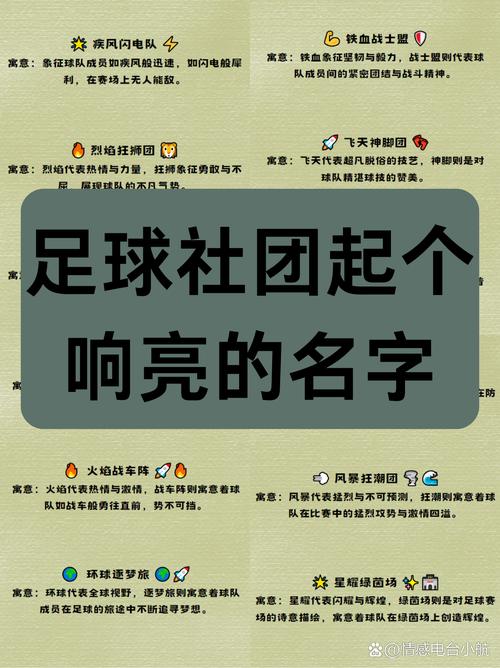 足球球队名字霸气的中年人足球队名字大全霸气十足的是哪支队伍？