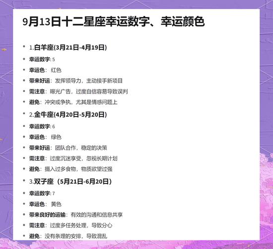 哪个星座的幸运数字最准确？十二星座吉祥数字大