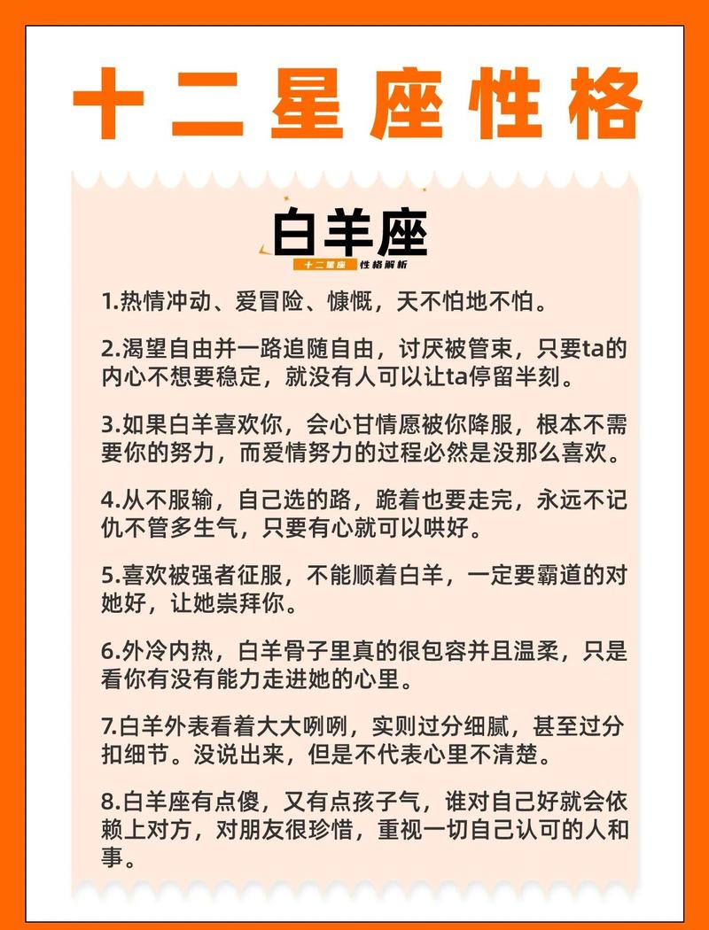 白羊座男生有哪些显著特点和性格特征？