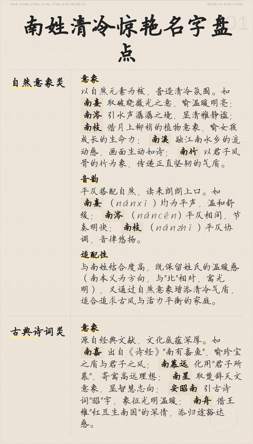 南姓女孩起个优雅的名字叫什么好？