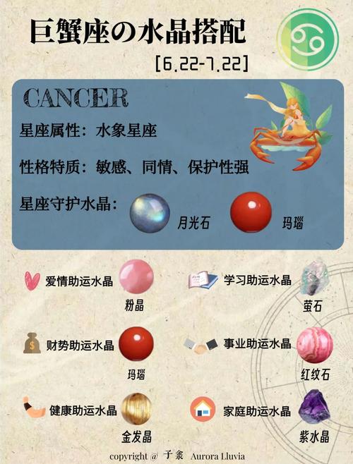 巨蟹座适合佩戴哪种水晶来增强财运？