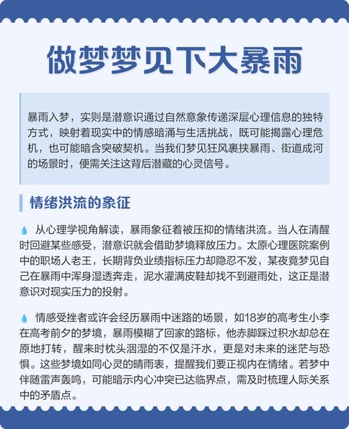 梦见暴风雨非常大的含义是什么？预示着什么？