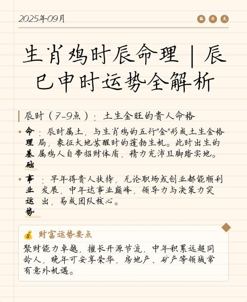 属鸡的人哪个时辰出生的人命运蕞好？