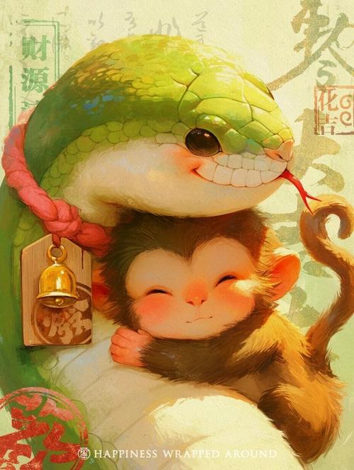 缠在一起的动物是什么生肖？